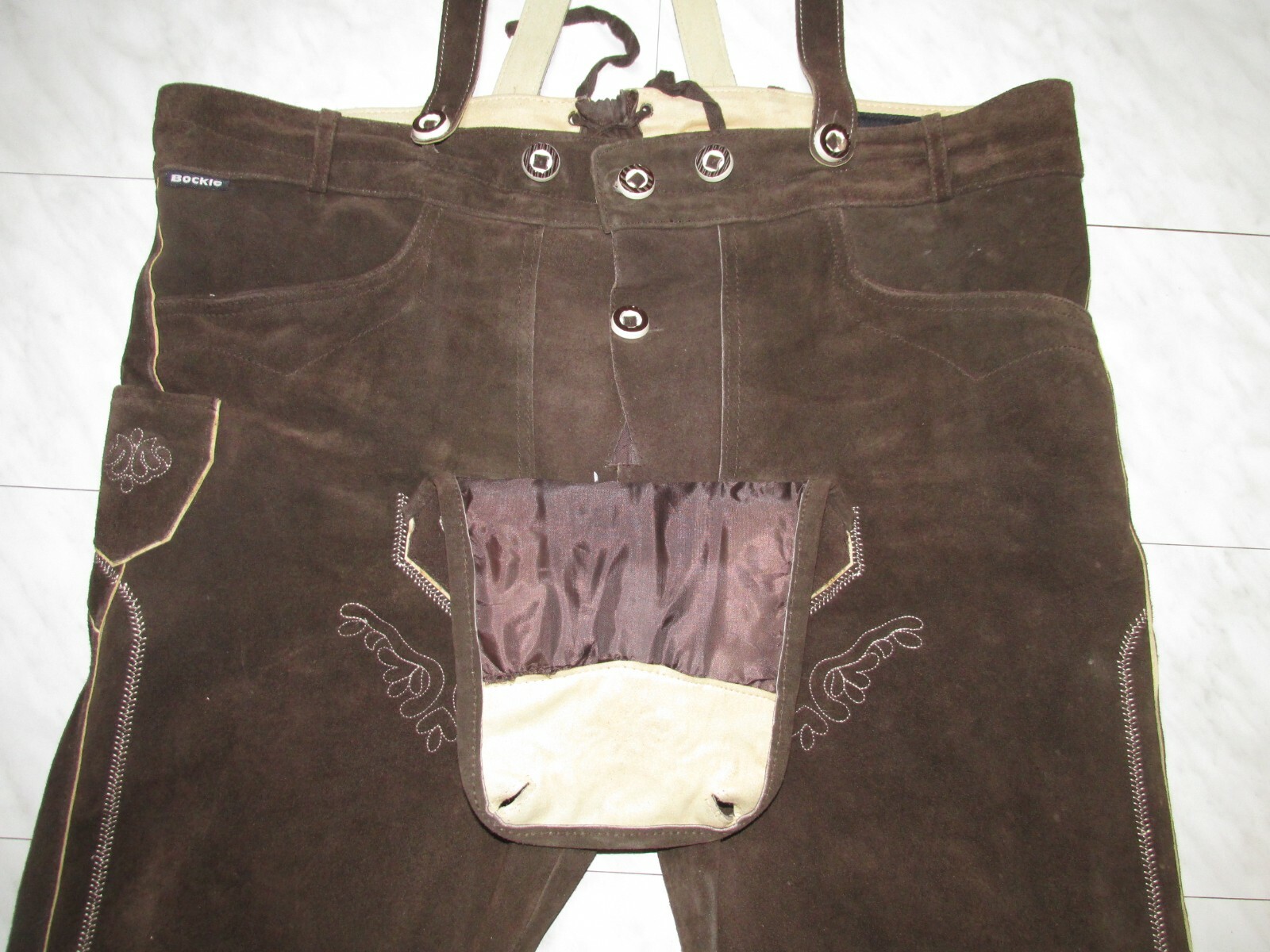 80s Knee High Leather Pants with V Straps Gay Size 58 Inside Smooth Leather/PL Very Soft