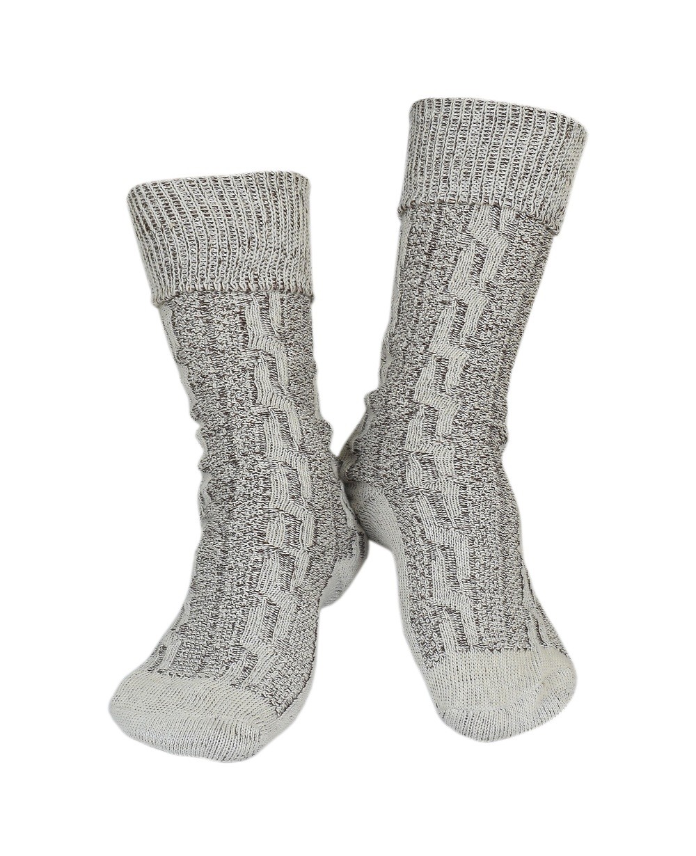 Oktoberfest Lederhosen German Bavarian Men’s Beige Brown Mix Socks Pairs Casual