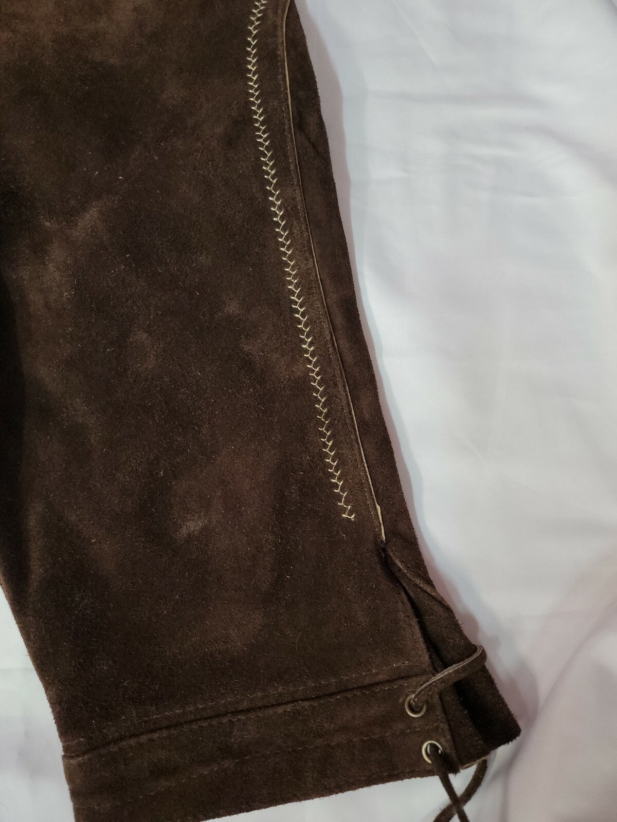 Lederhosen4U Men Genuine Leather Authentic German Lederhosen Dark brown 50 #C3