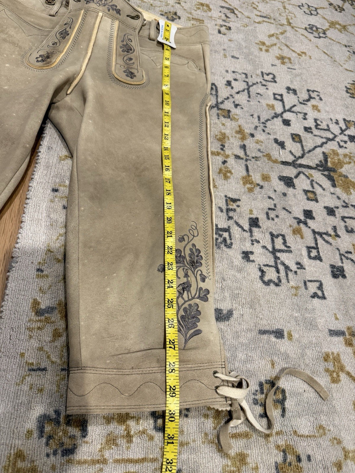 NWT Meindl Angermaier Men’s Lederhosen Trachten Brown Leather