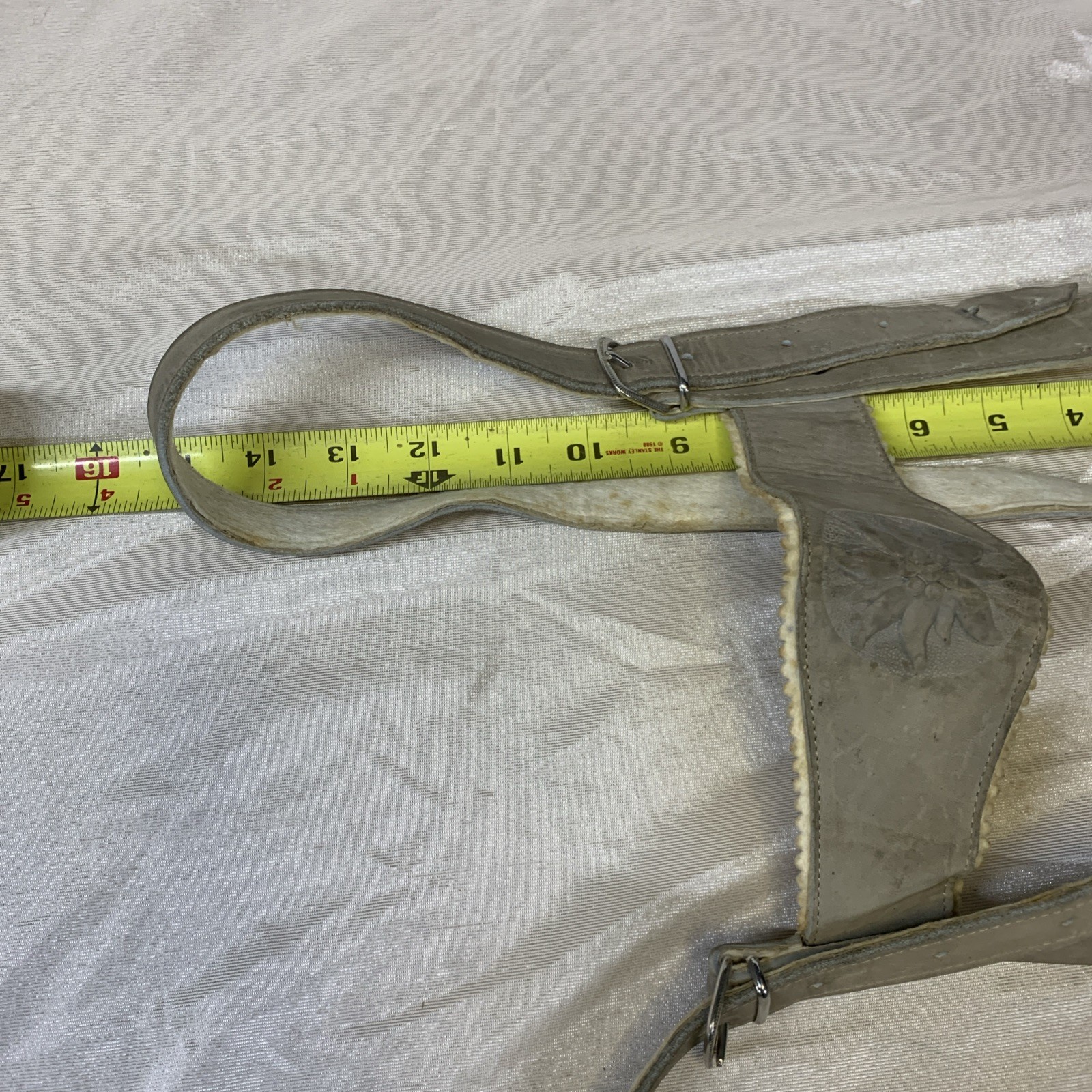 Vintage Austrian Lederhosen Heichlinger 32 Waist Suspenders Breast Plate