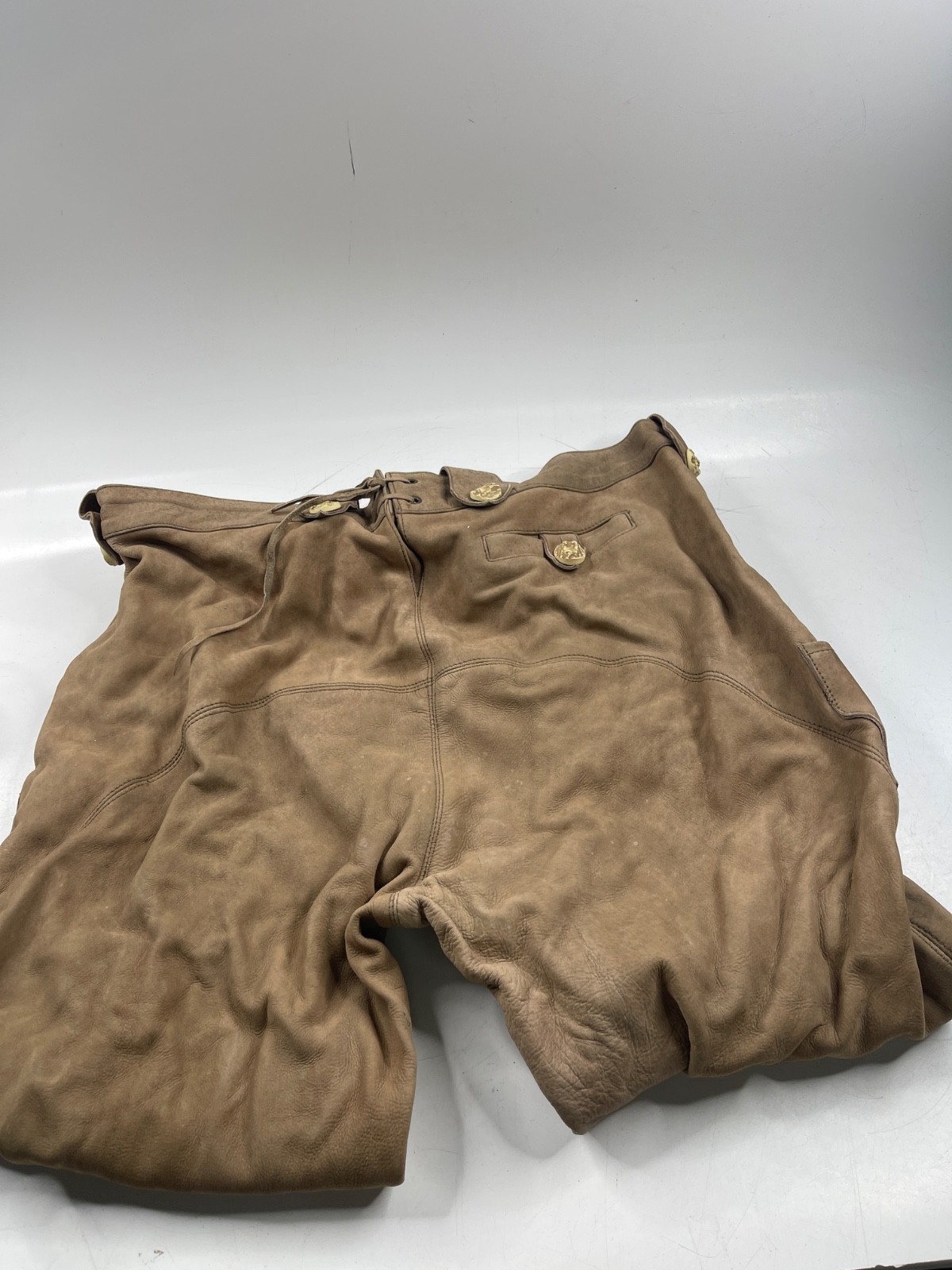 Wallaby Trachten Leather Pants Tan Size 44