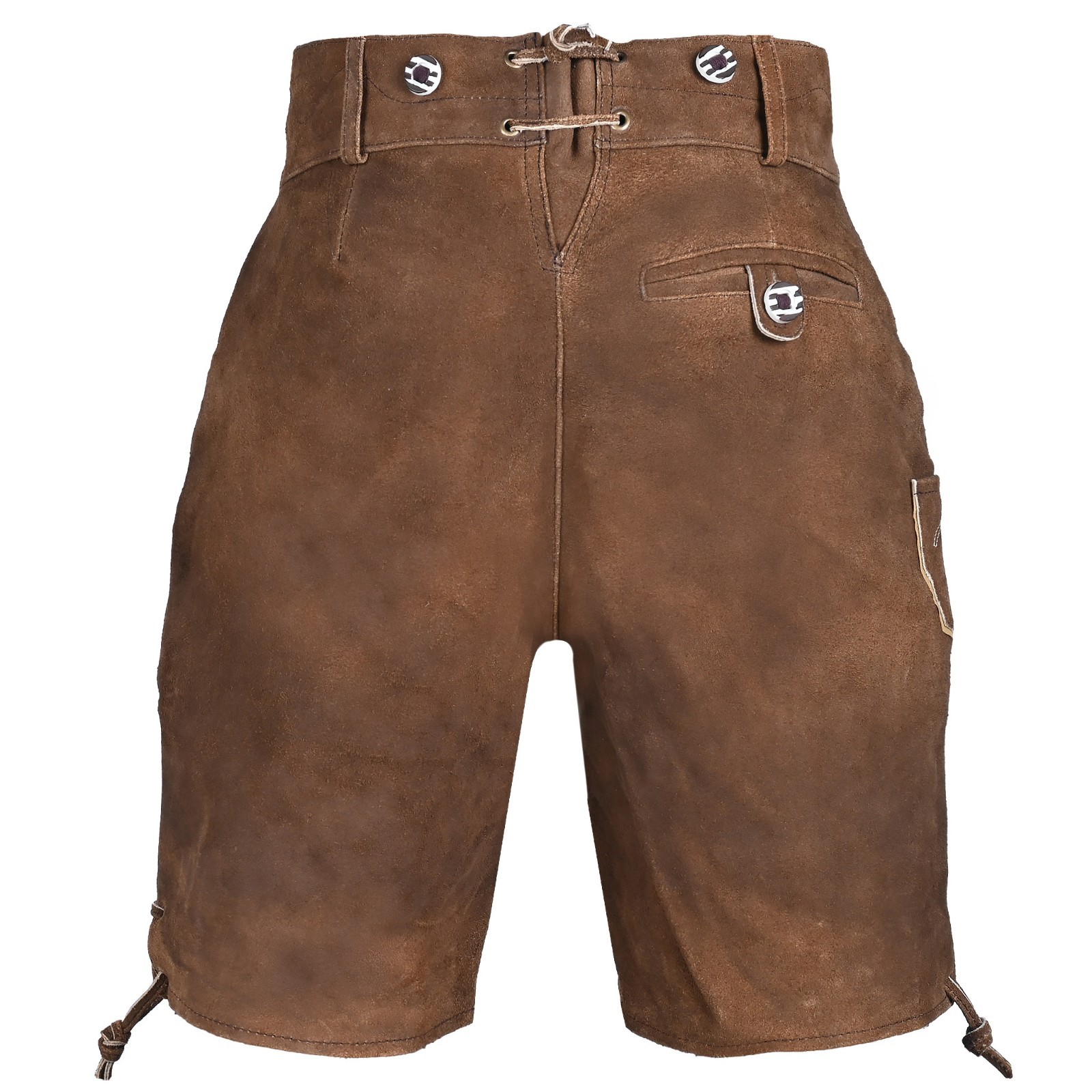 Men Authentic Suede Lederhosen Hogen Bavarian Leather Shorts Oktoberfest Costume