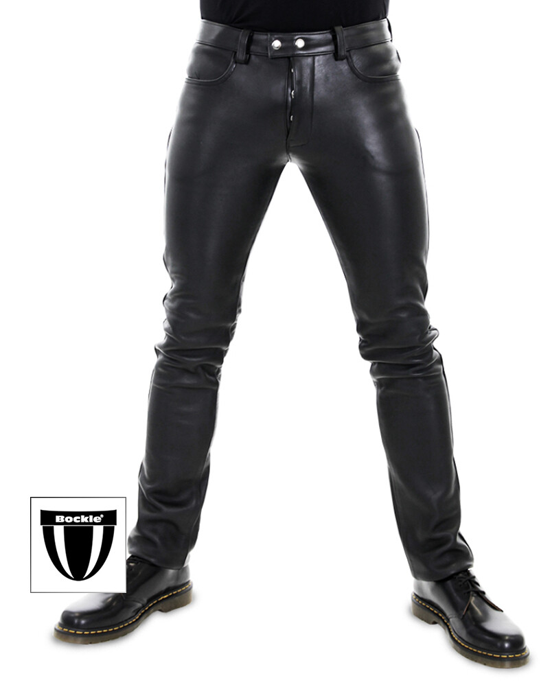 Bockle® New 5 BoB Pants Buttons Lederhose Lederjeans Leather Pants Knopfleiste