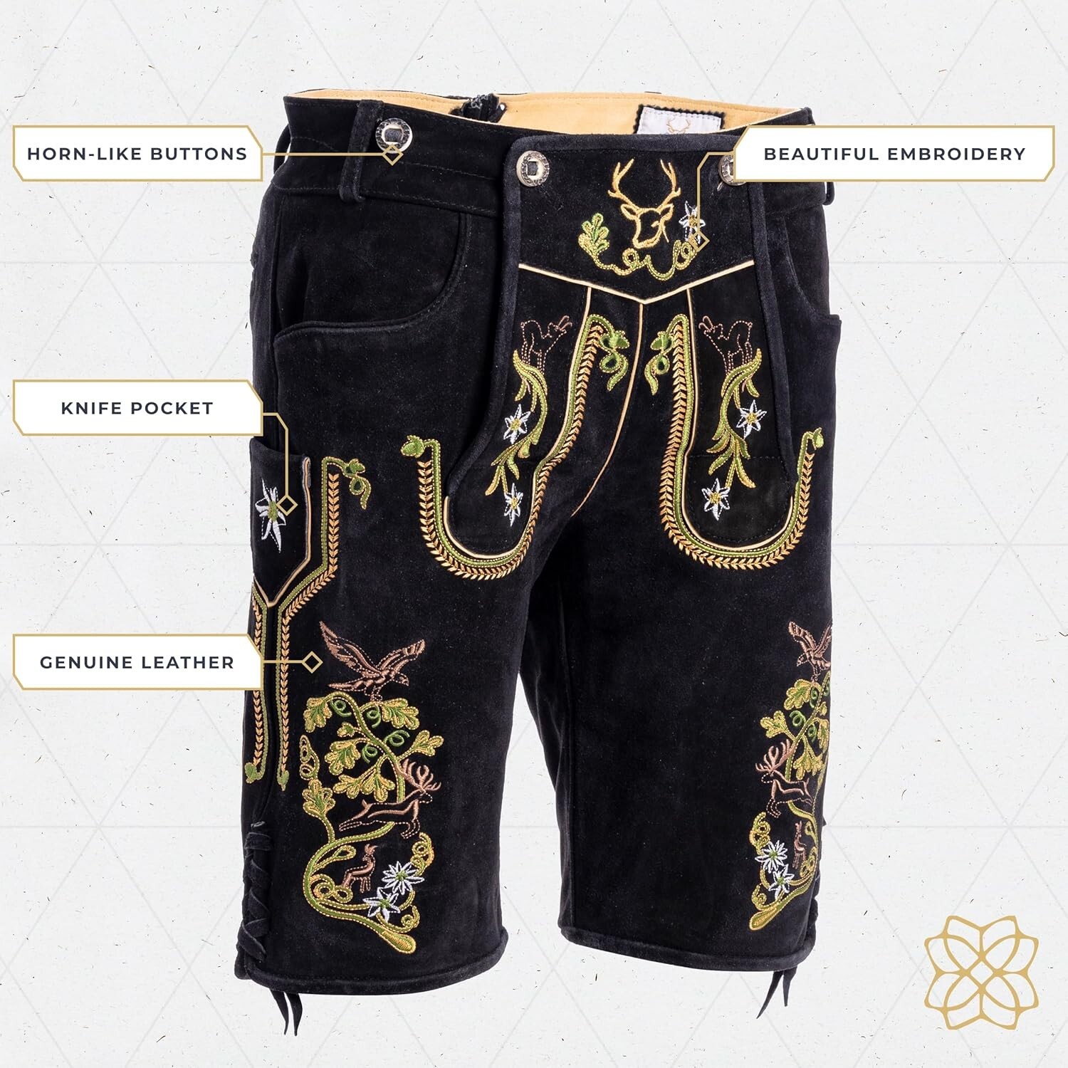 Traditional Light Brown Lederhosen – German Authenticity for Beer Festivals
