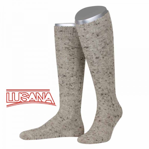 Lusana German Bavarian European Sportstutzen Knit Wool Socks for Lederhosen