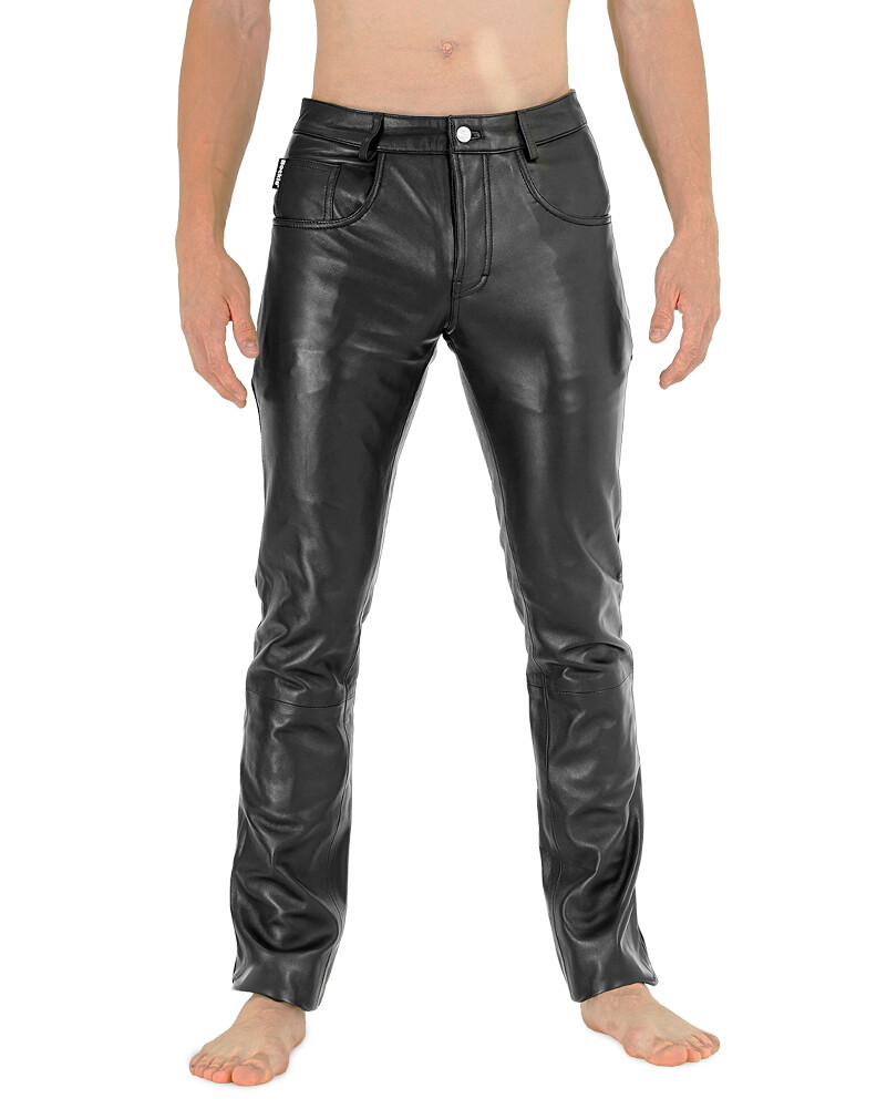 Bockle® NEW 411 Lamb Leather Pants Herren Lederhose Lederjeans EchtBOCKLEDER.DE