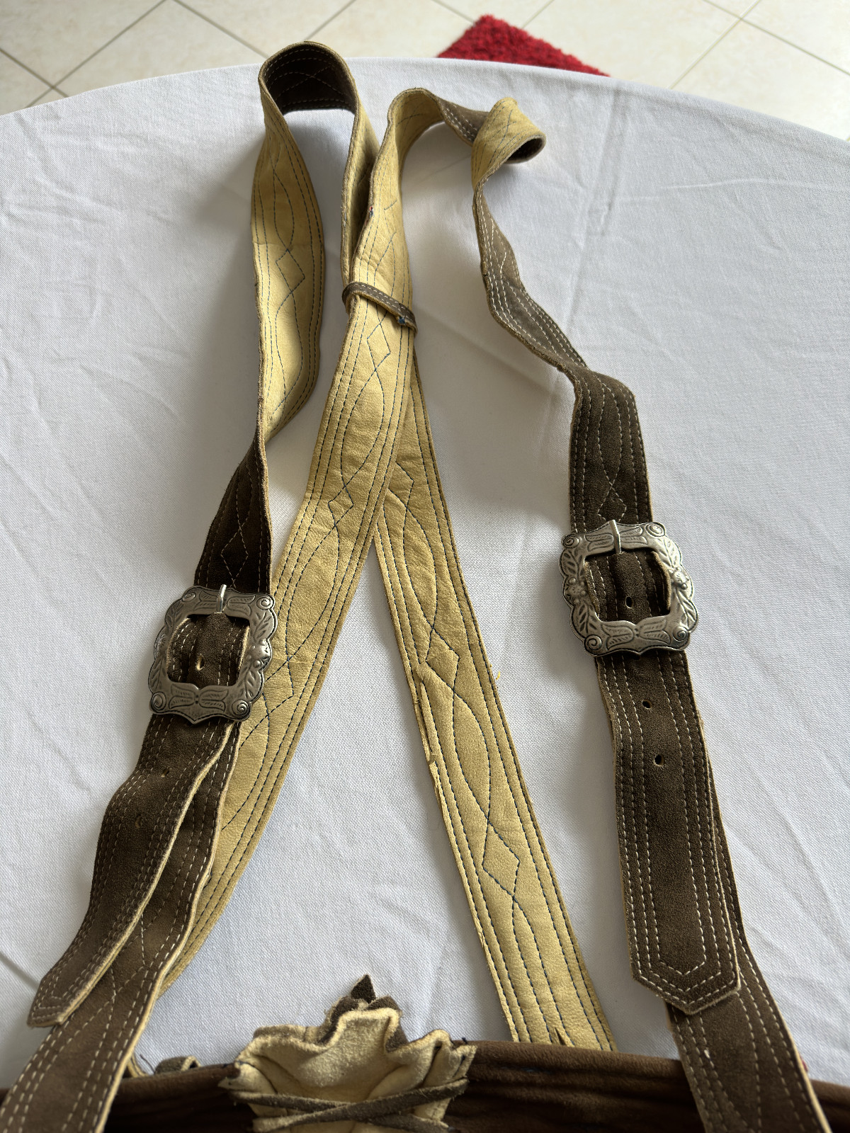 Deerskin Trousers Short Traditional Lederhosen Purest Custom Made Size 56-58 Excellent