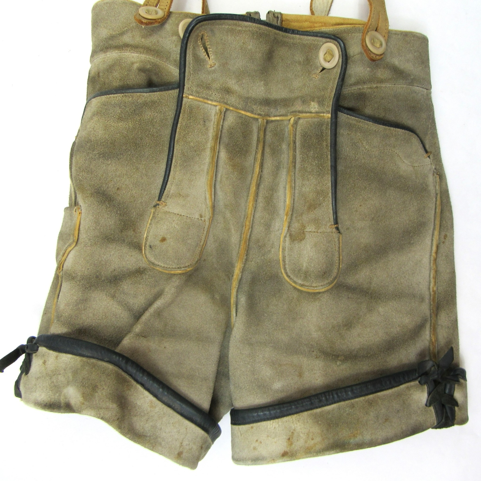 Vintage German Bavarian Lederhosen Leather Suede + Anton Pichler Hat Graz Fedora