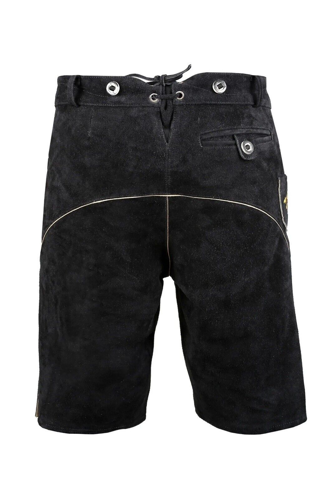 Men’s Bavarian Tratchen Lederhosen Pant German Oktoberfest Suede Leather Pants