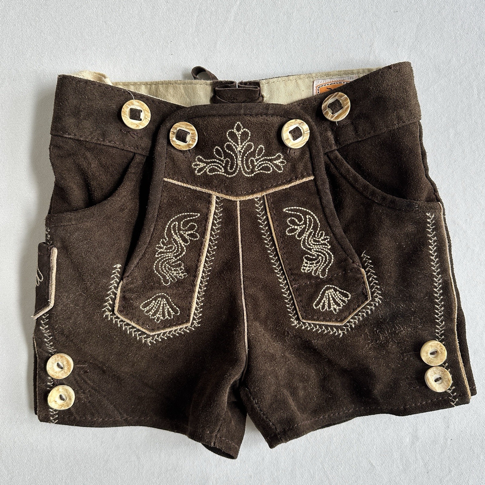 Country Maddox Boy’s Lederhosen Suede Leather Size 98 Youth Boys