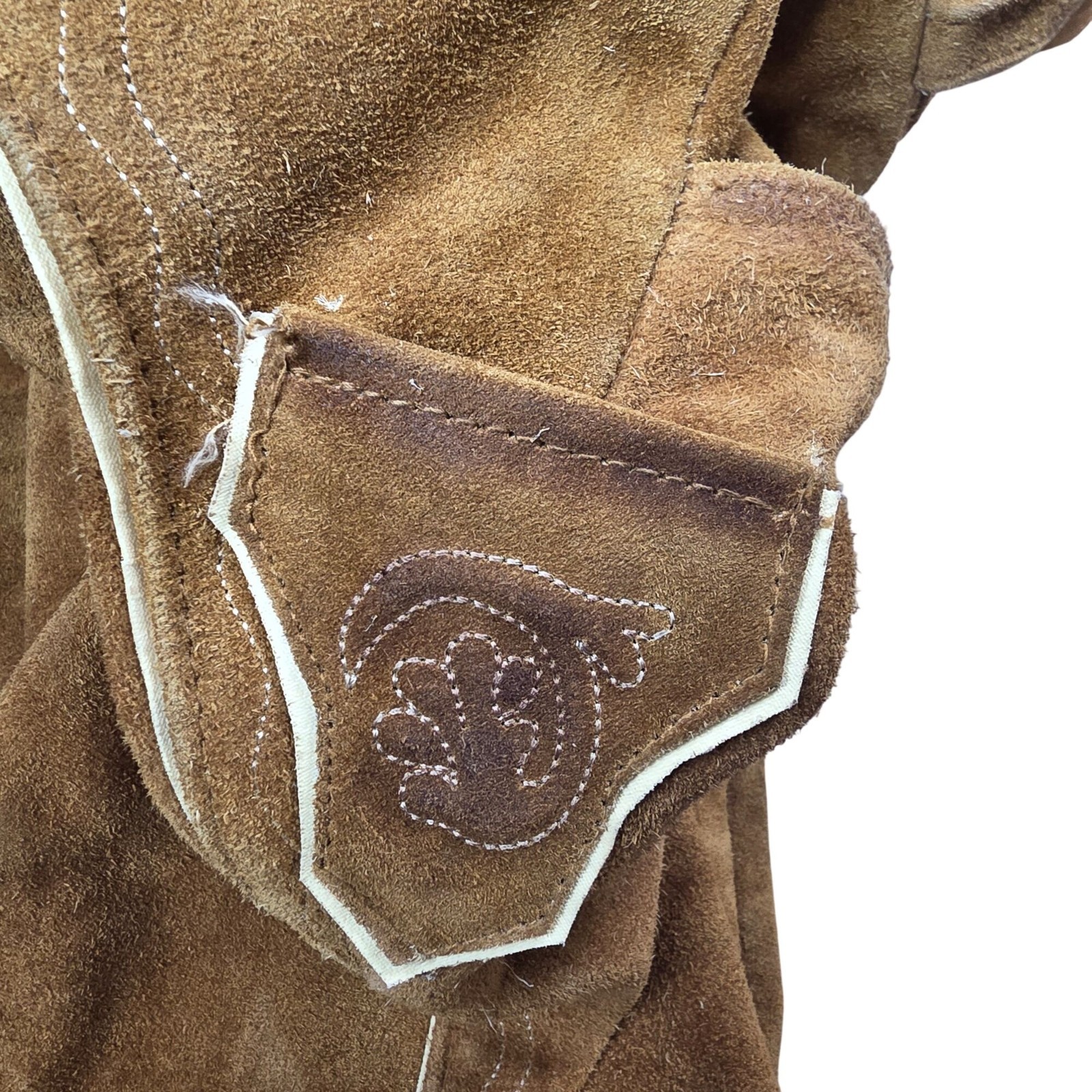 Vintage German Lederhosen With Embroidered Detailing & Suspenders