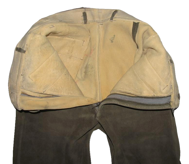 Men’s Traditional Costume Kniebund- Leather Pants From Deerskin! IN Khaki Grey “