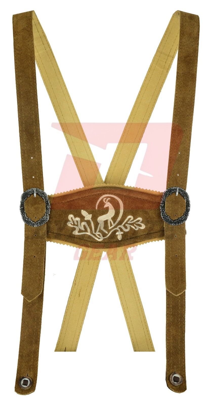New German Bavarian Trachten Leather Women Oktoberfest Hand Crafted Skirt