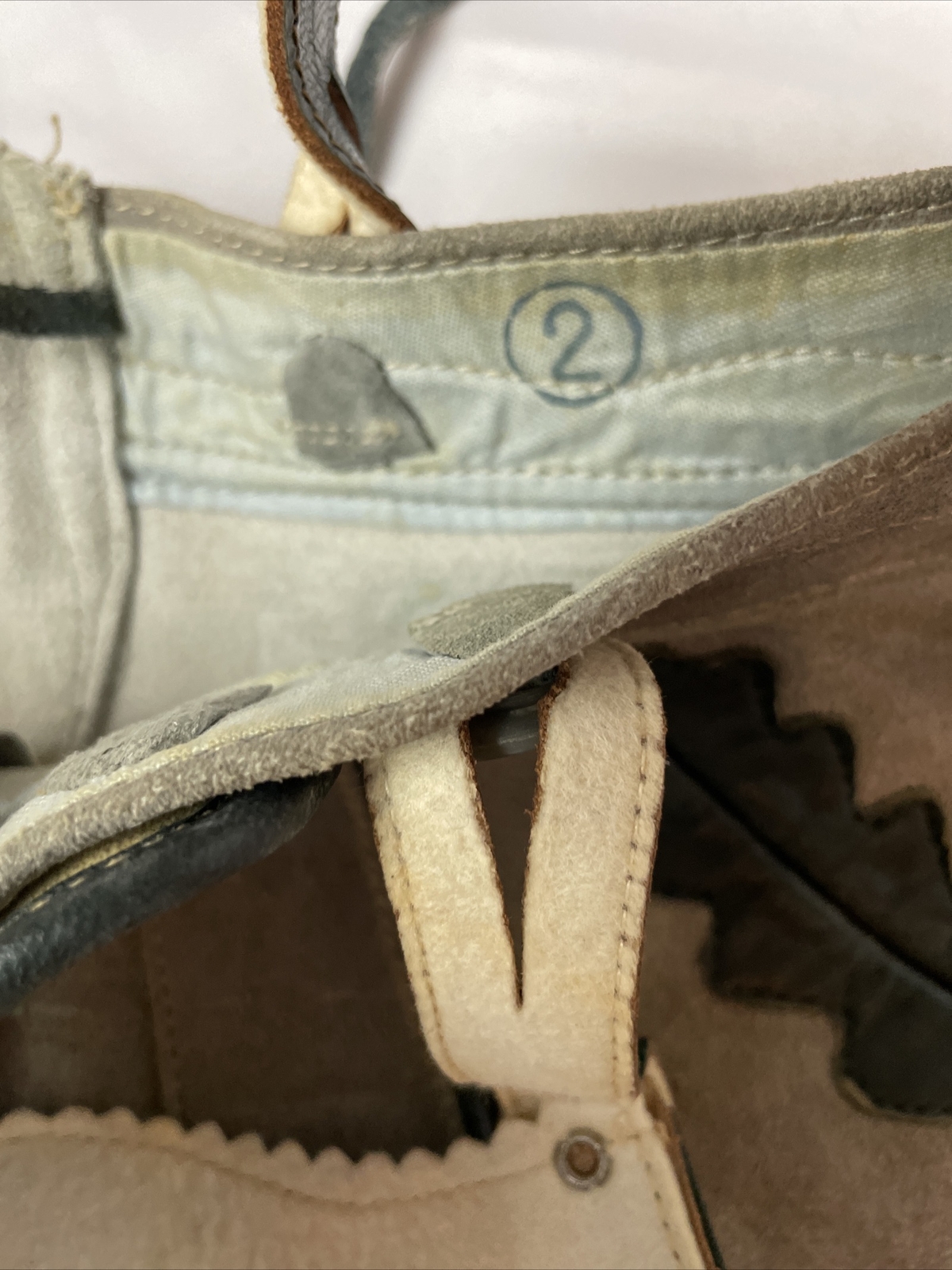 Lederhosen German Child Shorts Authentic Vintage Suede Leather Size 2 Oktoberfes