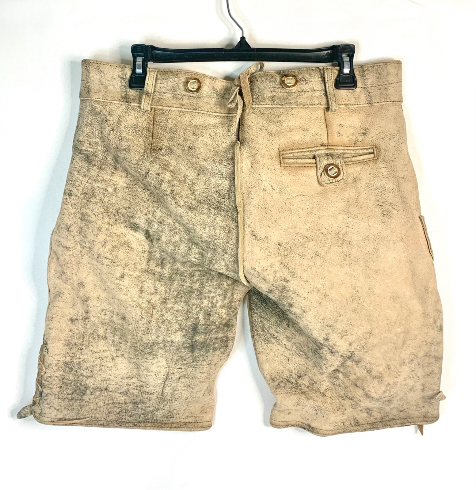 SCHONEBERGER TRACTEN Lederhosen Shorts Genuine BAVARIAN COUTURE SZ 33 NEW w TAG