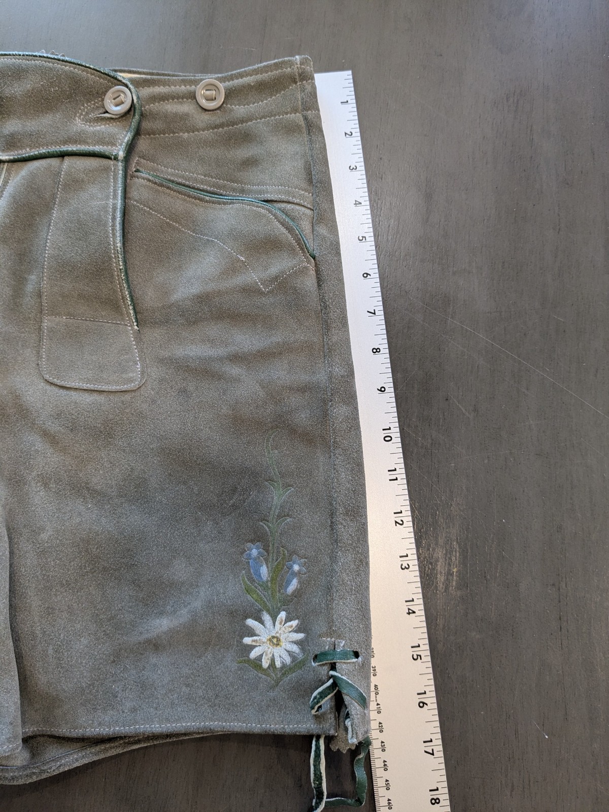Vintage Lederhosen Suede Leather Made In Austria 30×17