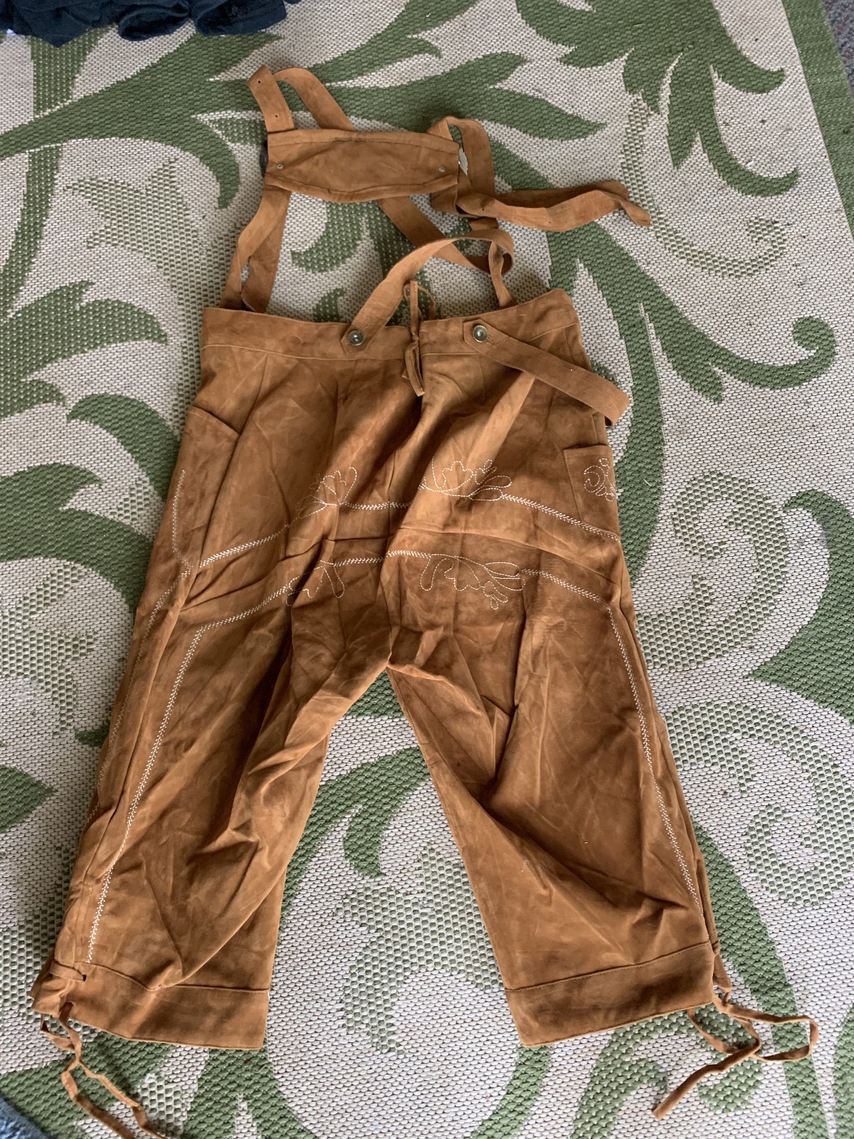 Lederhosen Men Oktoberfest – Light Brown – SIZE S – KOJOOIN Quality Brand