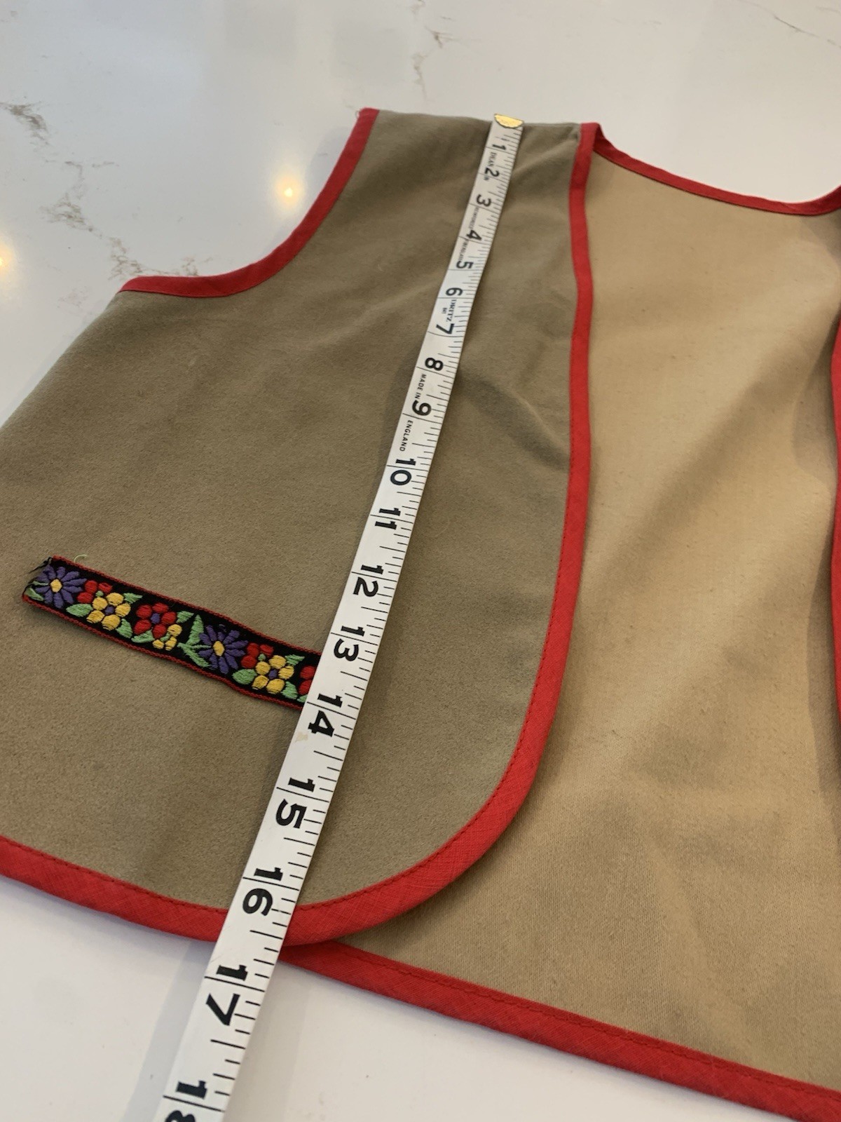Vintage Folk Outfit Bavarian Style Vest and Suspenders Set Kids Medium