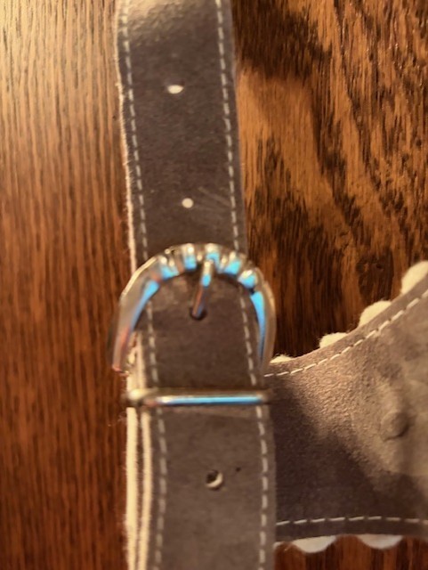 Vintage Lederhosen from Germany with beautiful carved deer Size 46