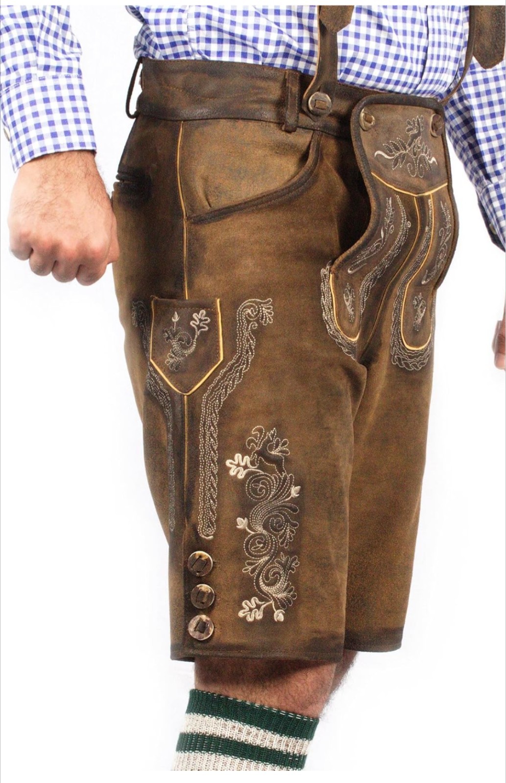 Lederhosen Store | Oktoberfest Bavarian Short Lederhosen Men. Size 58. READ!!!