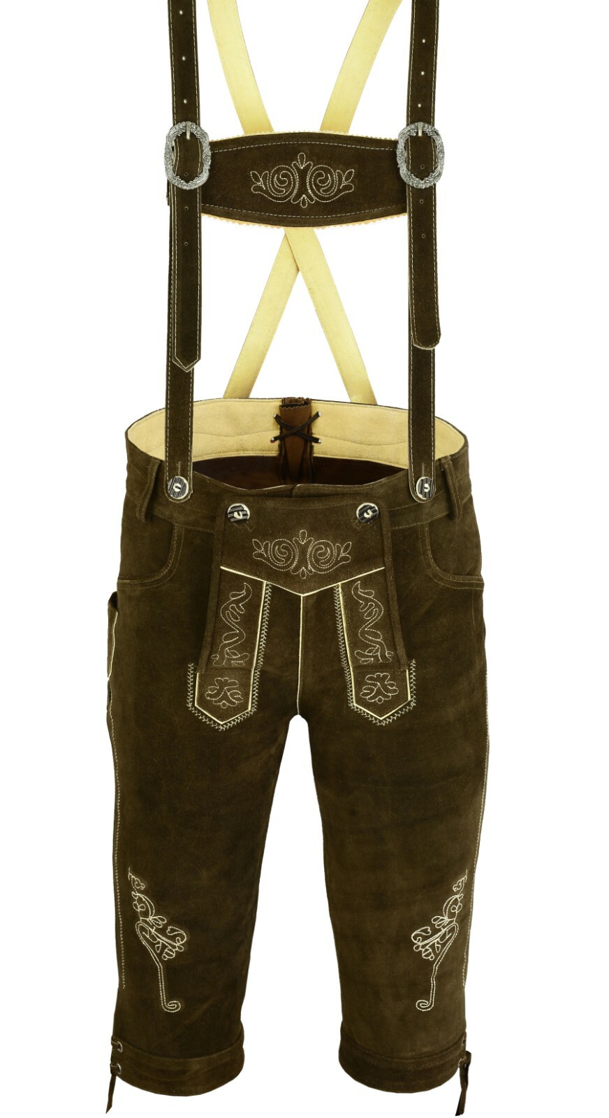 Oktoberfest Trachten Lederhosen Bavarian Lederhosen Costume Brown Color
