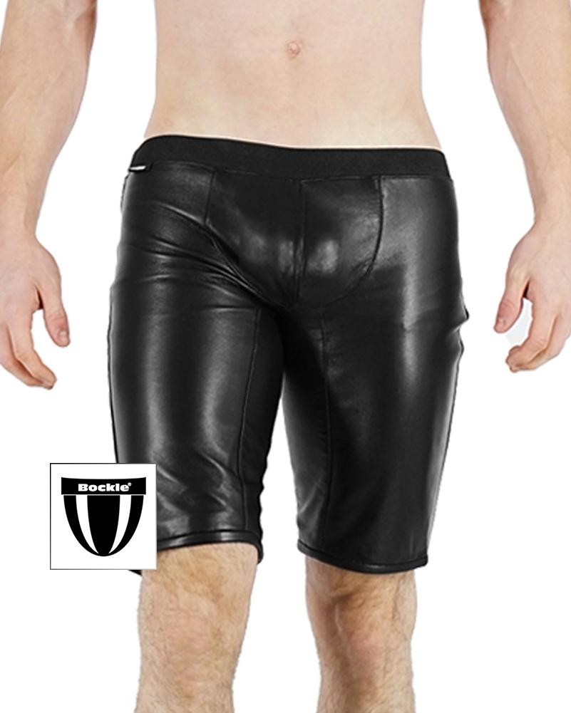 Bockle® Long Leather Lamb Boxer Sexy Leather Lamb Shorts