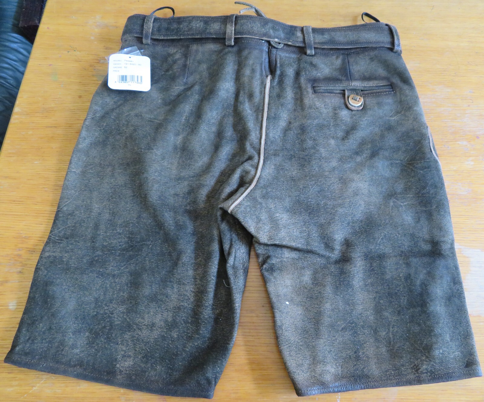 German Trachten Lederhosen Shorts Oktoberfest waist sizes 34, 38 (Euro 52, 56)