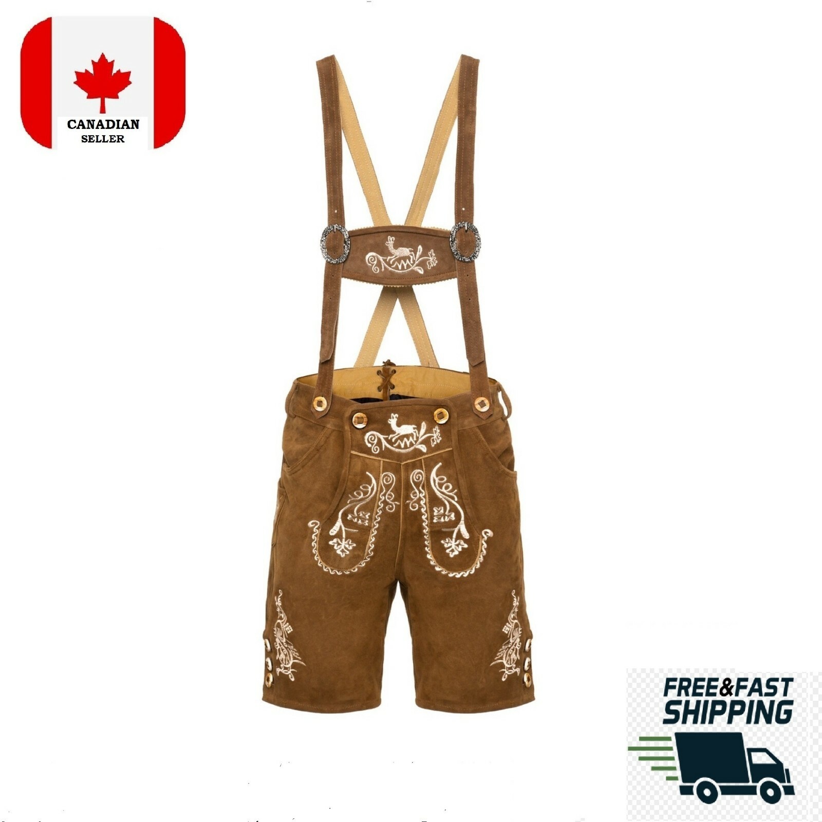 Octoberfest Party Outfit |Leather Lederhosen Shorts, Shirt & Socks|