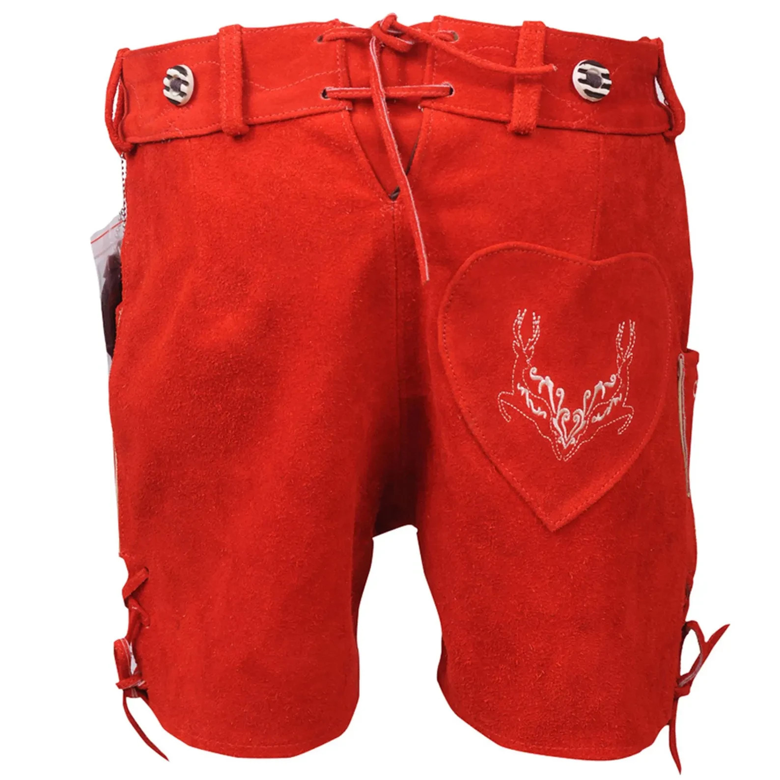 Womens Lederhosen Shorts Suede Leather | Oktoberfest Costume for Women | German