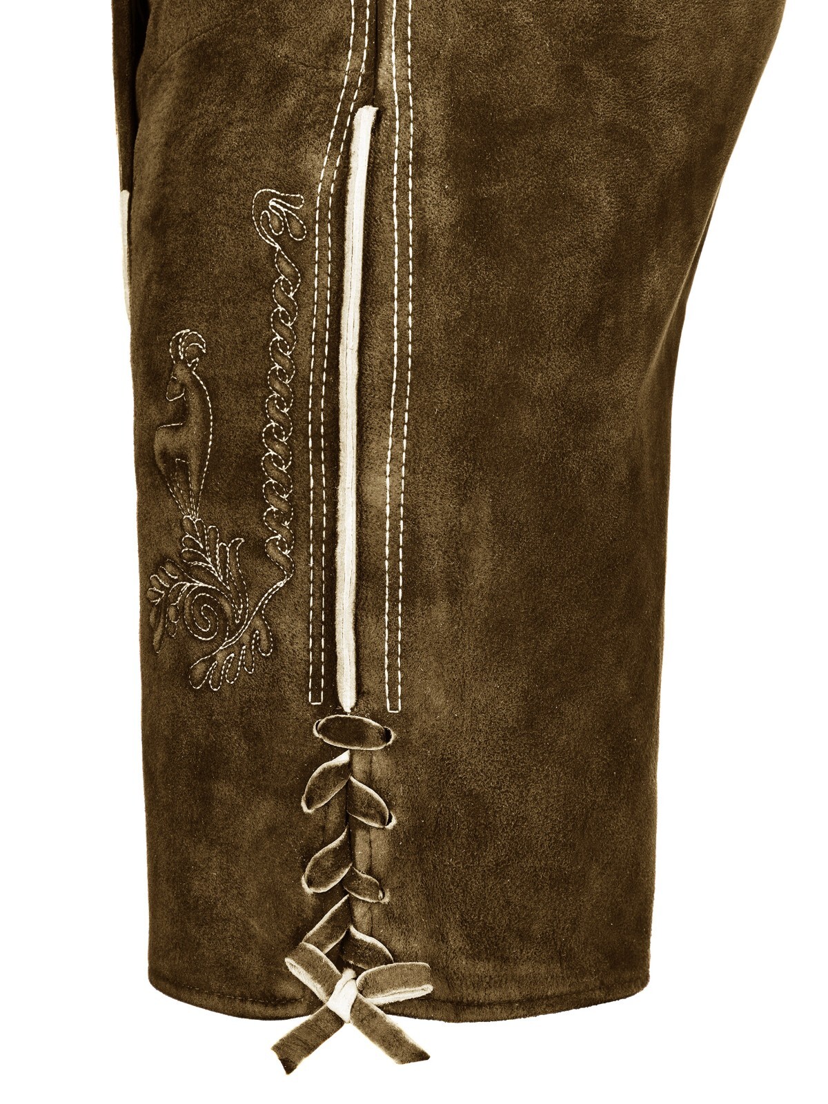 Men’s Bavarian Tratchen Lederhosen Pant German Oktoberfest Suede Leather Pants