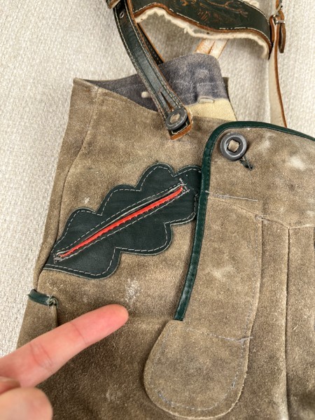 VTG Kids Lederhosen Shorts Suede Leather Shorts Suspenders Oktoberfest Bavarian