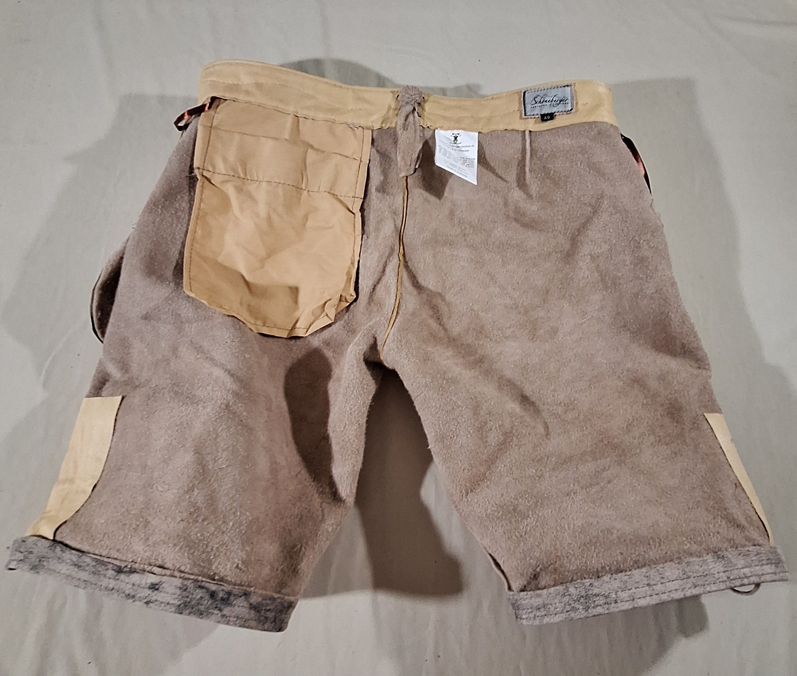 NWT Schoenberger Lederhosen Leather Shorts Oktoberfest Bavarian Alpine Trachten