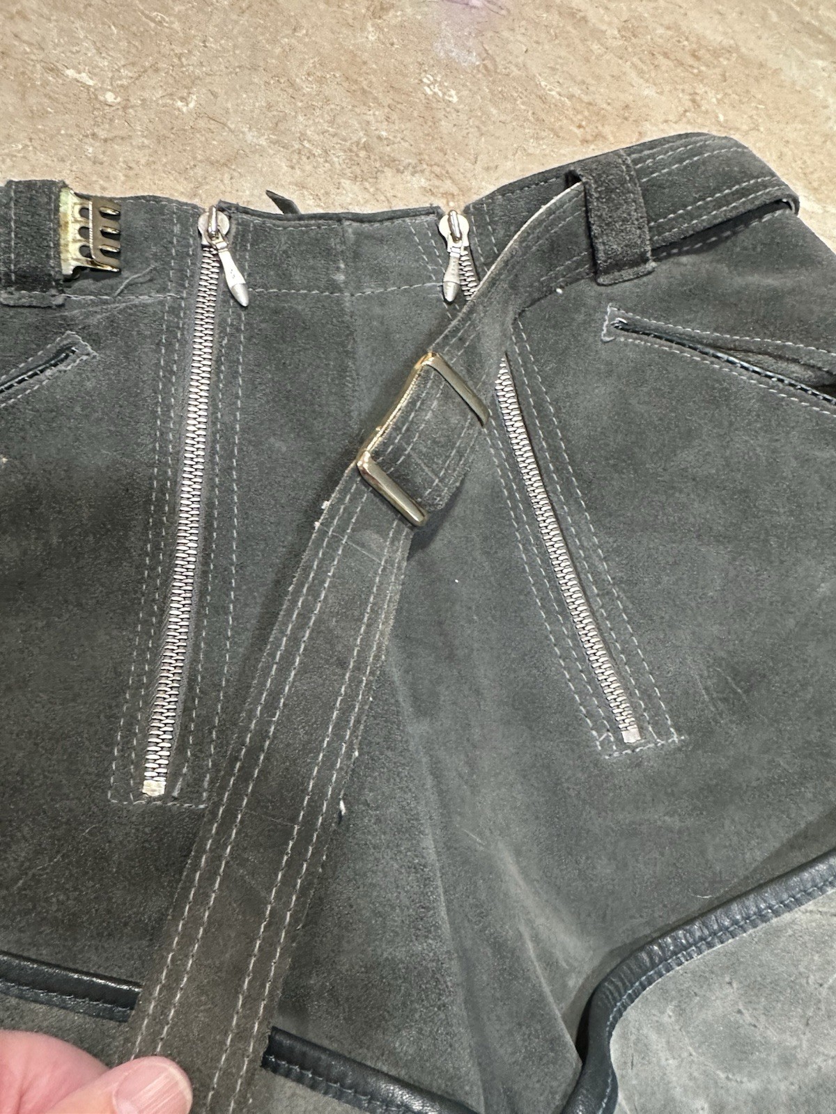 Vintage Youth Leather Trachten Shorts: Bavarian Oktoberfest!