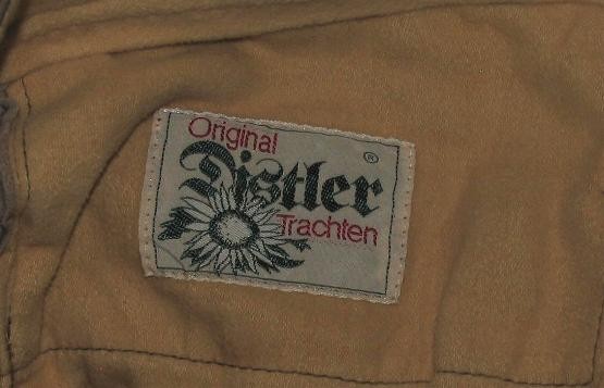 Distler – Men’sCostume/Traditional Costume Kniebund- Leather Pants IN Khaki Size