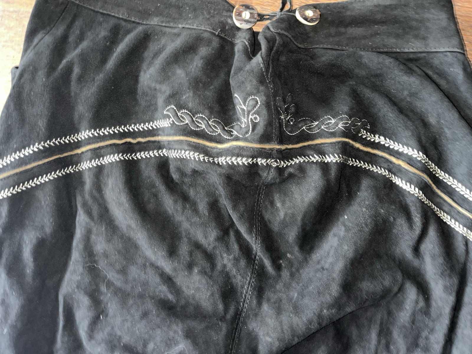 Traditional Lederhosen Scandal Costume! size 52, buck black