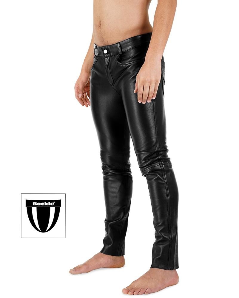 Bockle® 2021 STRETCH Tube Lamb Sexy Mens Leather Jeans Lederhosen Gay Real Leather