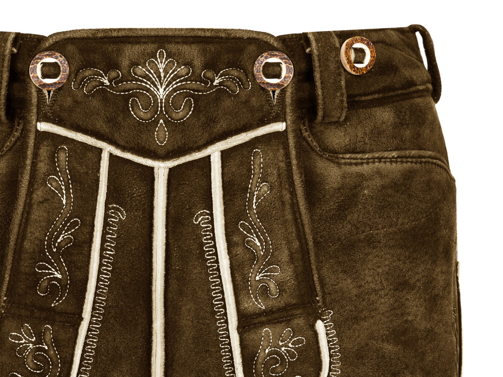Men’s Bavarian Tratchen Lederhosen Pant German Oktoberfest Suede Leather Pants