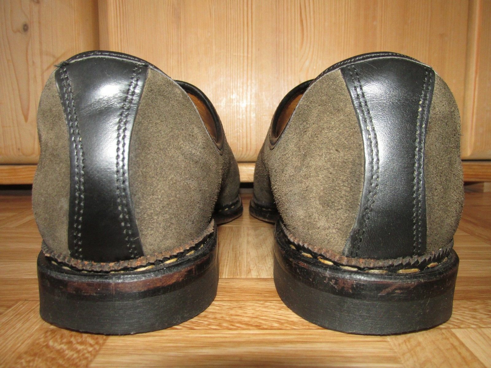 Vintage Haberstroh Suede Oatmeal Shoes Size 41.5 UK 7.5