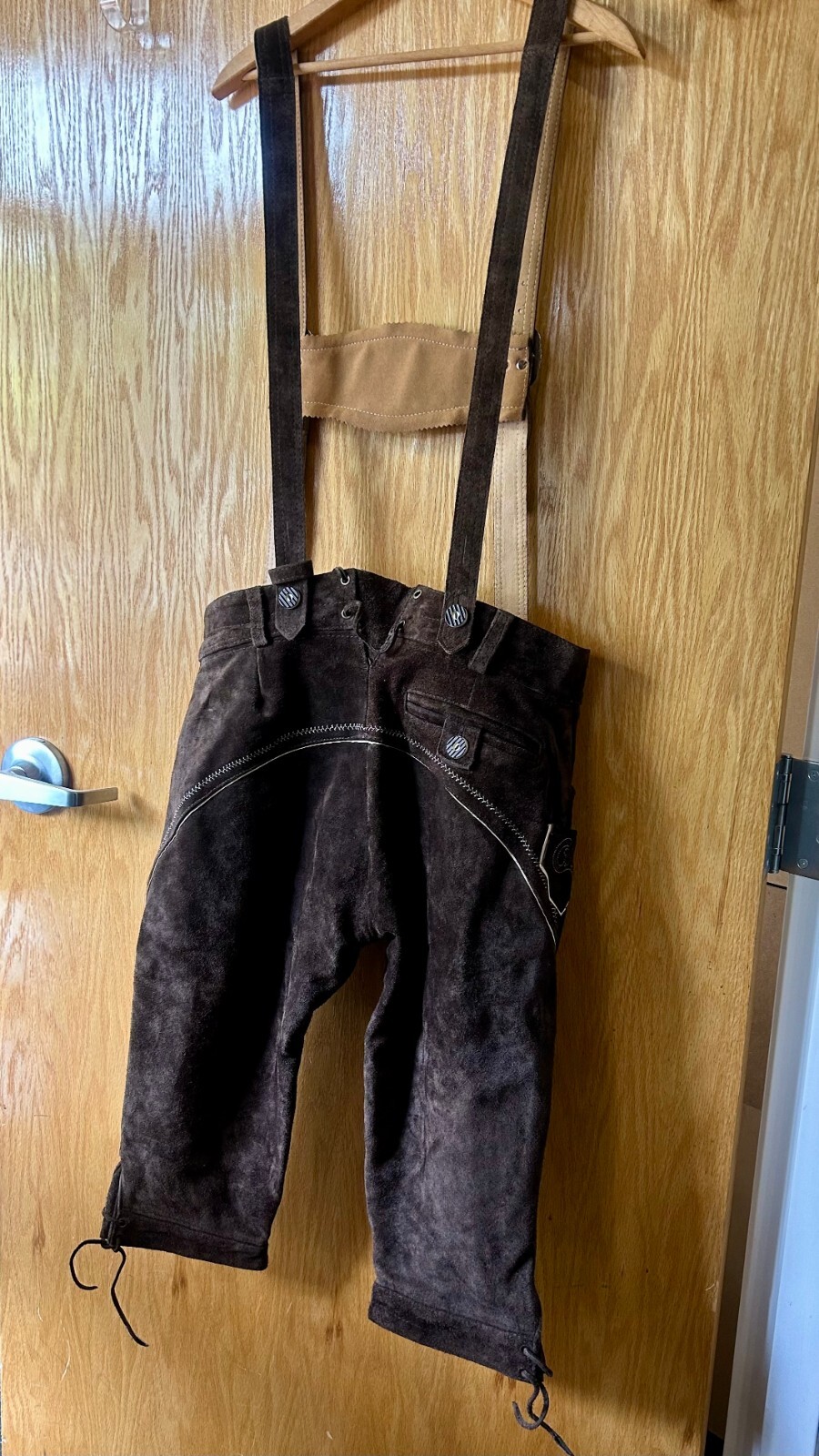NWT Lederhosen4U Brown Lederhosen Hans 50/34″