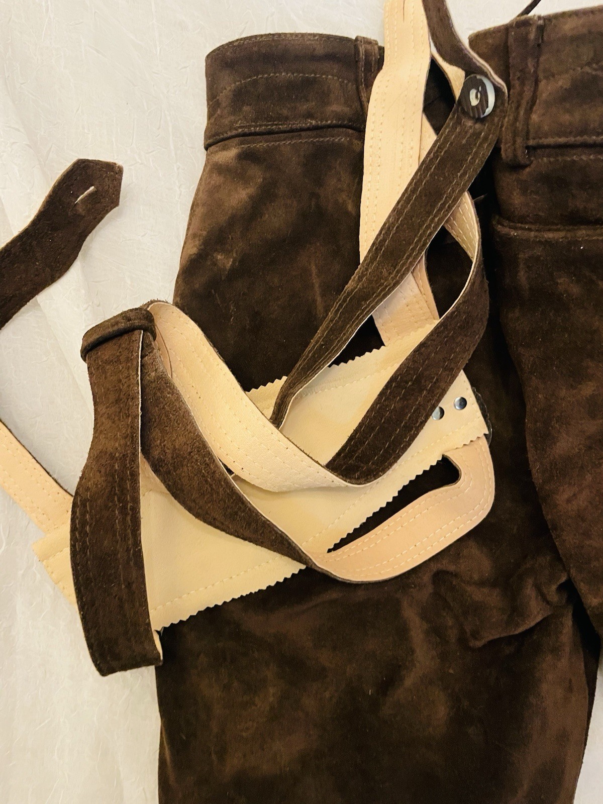 Oktoberfest Lederhosen – Authentic Bavarian Lederhosen-Suede Leather Size 52
