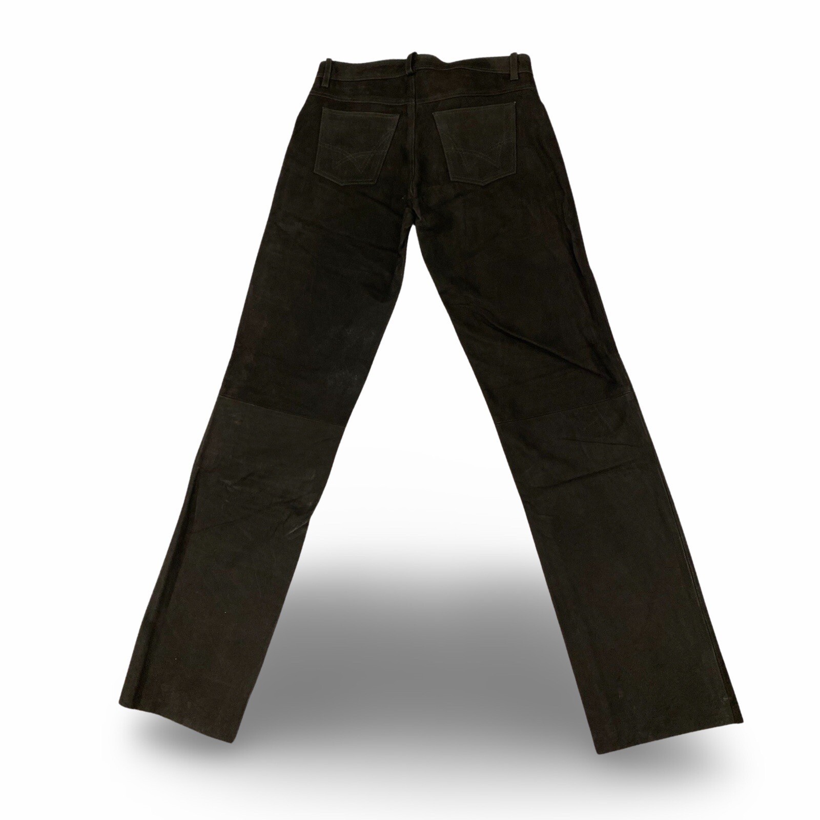 Herren Lederhose Echt Leder Hose Gr.38 Schwarz Sonderangebot Einzelstück
