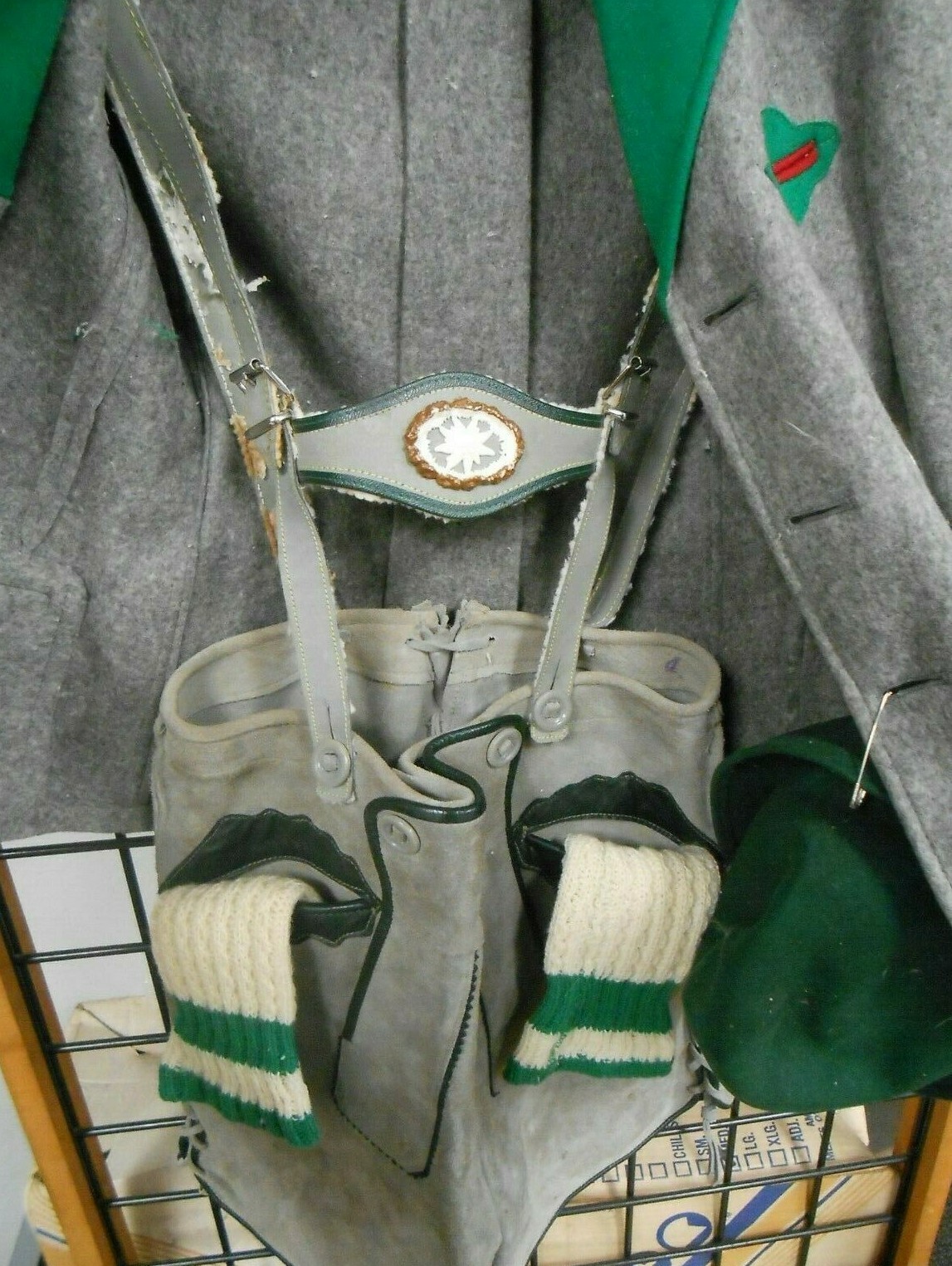 Vintage Antique Children’s German Bavarian Lederhosen Full Set