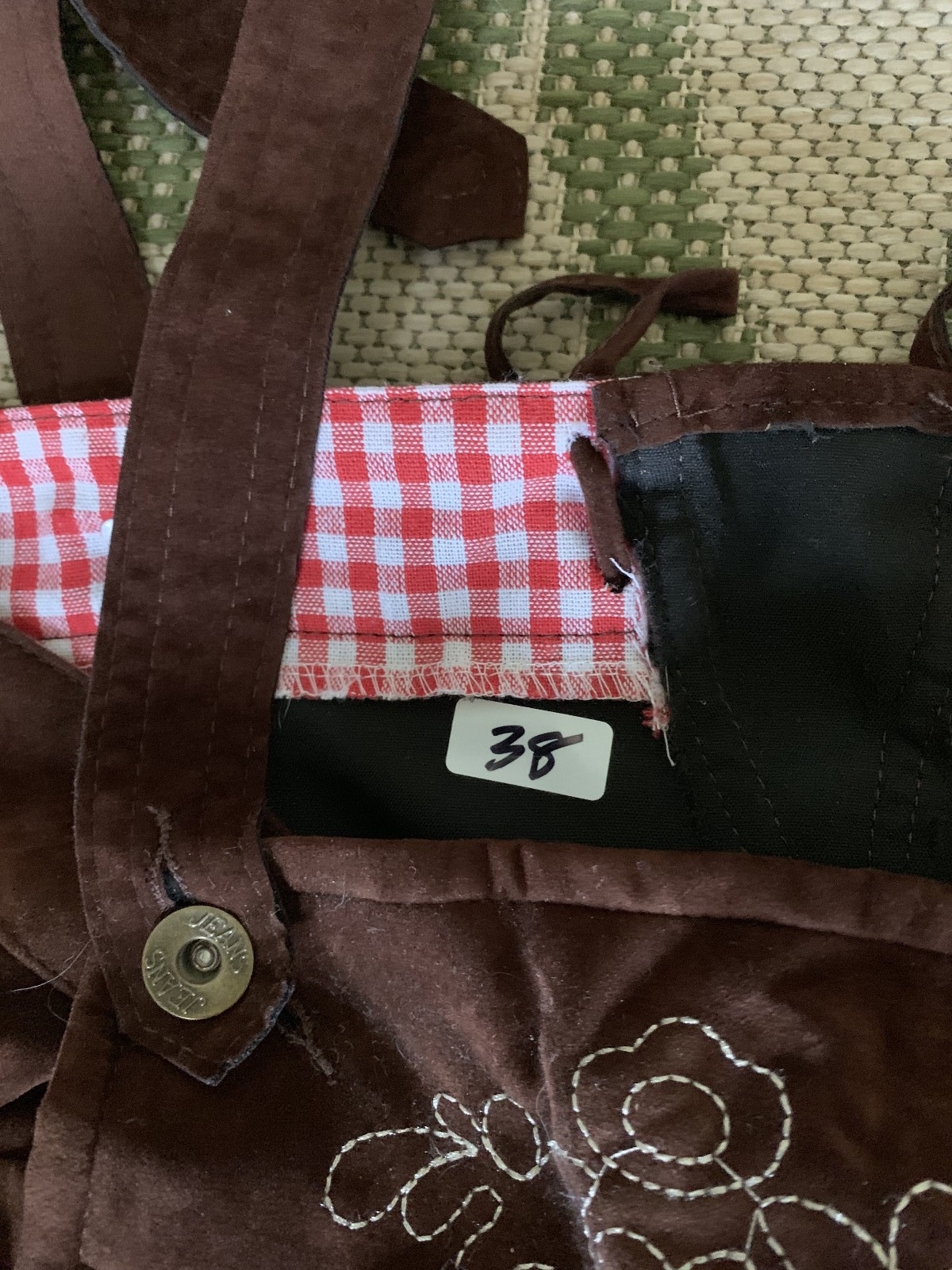 Lederhosen Men Oktoberfest – Brown – WAIST SIZE ~38″ – KOJOOIN Quality Brand
