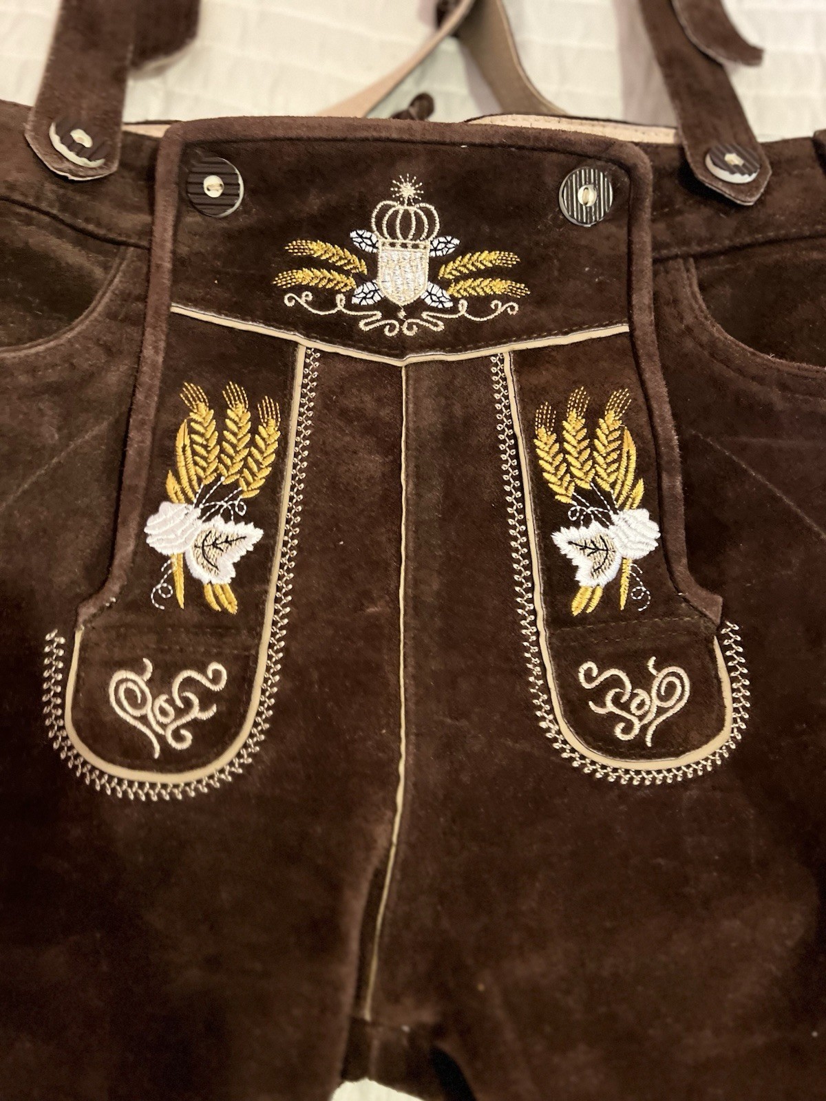 OKTOBERFEST LEDERHOSEN DARK BROWN