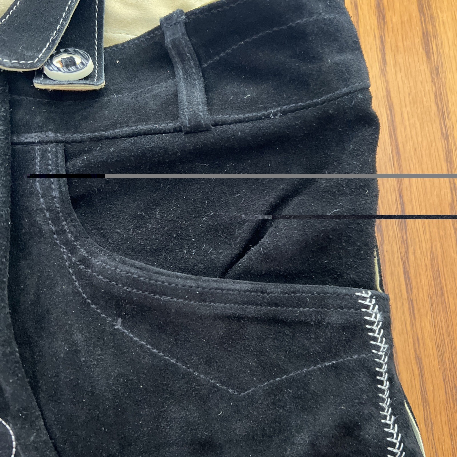 Men’s Genuine Leather Lederhosen Size 54 Black Bavarian Shorts And Suspenders