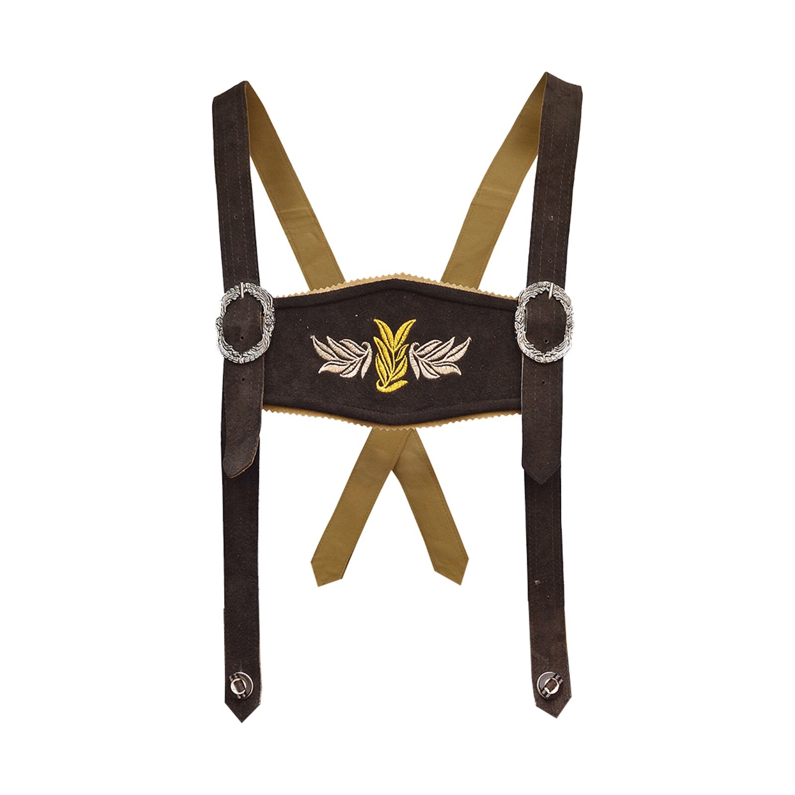 Suede Leather Lederhosen Porche German Costume Men Bavarian Oktoberfest Outfit