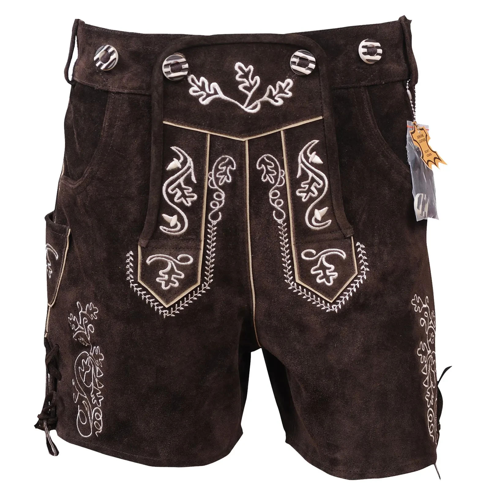 Womens Lederhosen Shorts Suede Leather | Oktoberfest Costume for Women | German