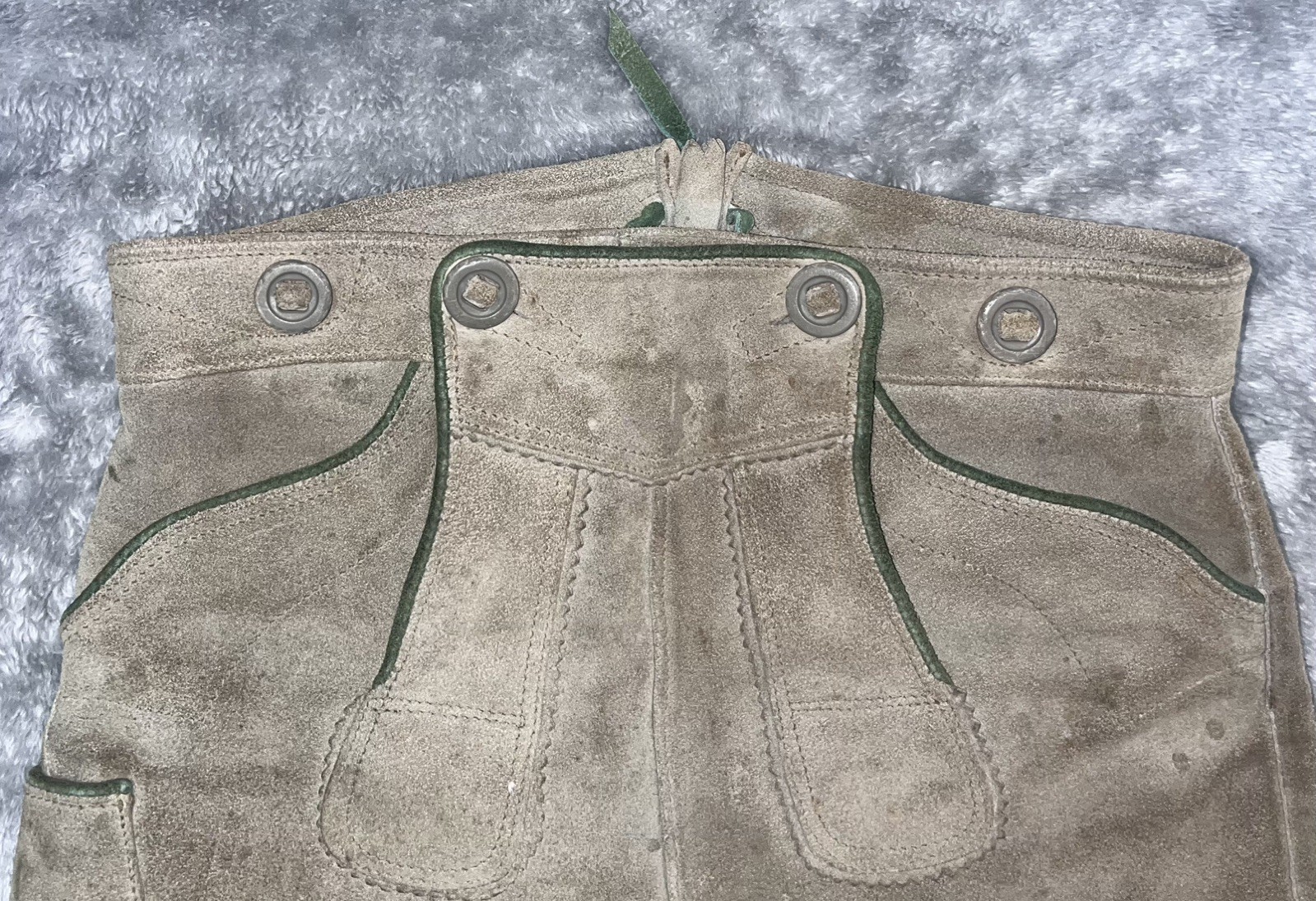 Vintage Hubertus Lederhosen Suede Shorts 74 West Germany Bavarian Costume