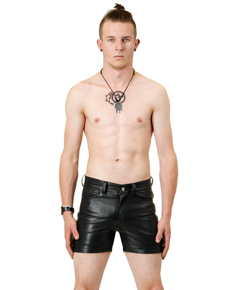 Bockle ® Sixteen shorts short leather pants leather shorts leather pants men’s pants gay